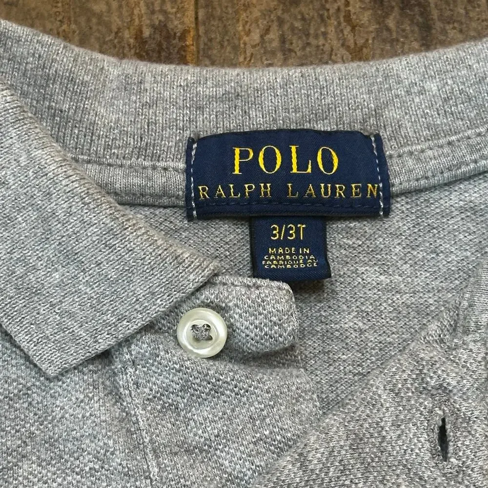 Polo Ralph Lauren Football Bear Polo sz 3T